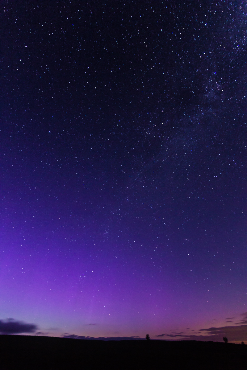 Aurora and Milky Way, Brecon Beacons